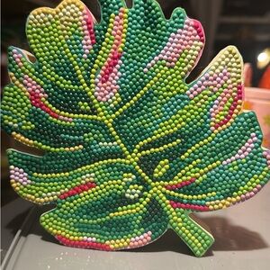 Colorful Gem Monstera Leaf Decor